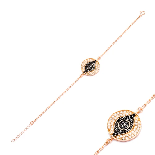 Evil Eye 925 Sterling Silver Bracelet Made in Turkey