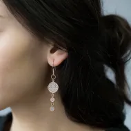 Rounded Hook Earrings Turkish Wholesale Handmade Sterling Silver Jewelry