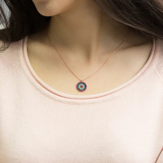 Handmade Evil Eye 925 Sterling Silver Pendant