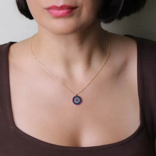 Handmade Evil Eye 925 Sterling Silver Pendant