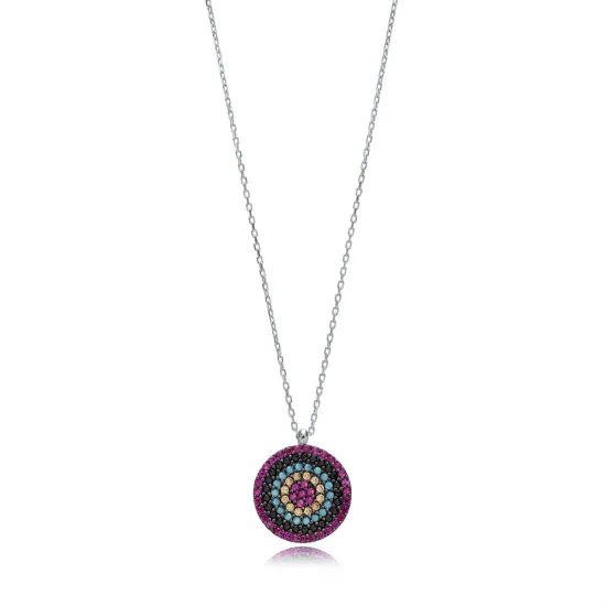 Handmade Evil Eye 925 Sterling Silver Pendant