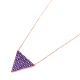 Made in Turkey 925 Sterling Silver Triangle Pendant - Sade 925 Silver Jewelry