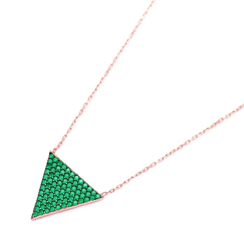 Turkish Handcrafted Triangle Sterling Silver Pendant