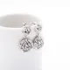 Turkish Dangle Baguette CZ 925 Silver Earrings