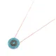 Turkish Rounded Nano Turquoise Sterling Silver Pendant Turkish Rounded Nano Turquoise Sterling Silver Pendant
