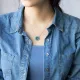 Turkish Rounded Nano Turquoise Sterling Silver Pendant Turkish Rounded Nano Turquoise Sterling Silver Pendant