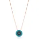 Turkish Rounded Nano Turquoise Sterling Silver Pendant Turkish Rounded Nano Turquoise Sterling Silver Pendant