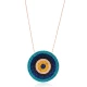 Turkish Evil Eye Round 925 Sterling Silver Pendant Turkish Evil Eye Round 925 Sterling Silver Pendant