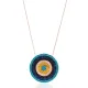Turkish Evil Eye Rounded 925 Sterling Silver Pendant Turkish Evil Eye Rounded 925 Sterling Silver Pendant