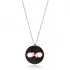 Turkish Black CZ Infinity 925 Sterling Silver Pendant