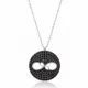 Turkish Black CZ Infinity 925 Sterling Silver Pendant