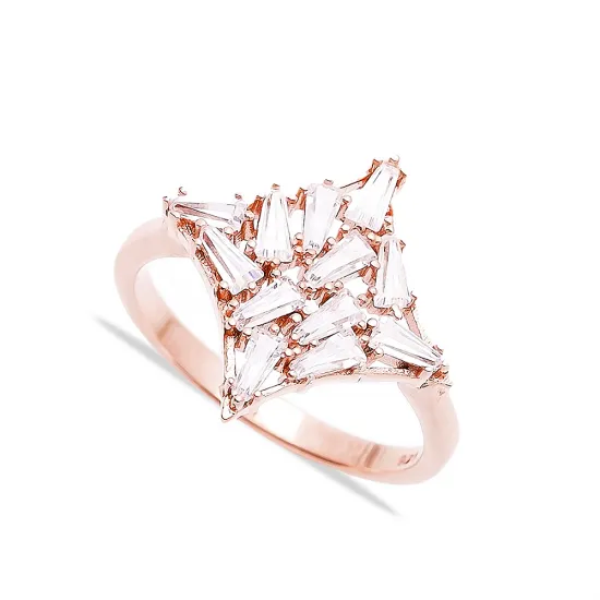 Made in Turkey Baguette 925 Sterling Silver Ring Made in Turkey Baguette 925 Sterling Silver Ring