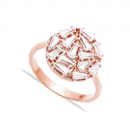 Baguette 925 Sterling Silver Ring Made in Turkey