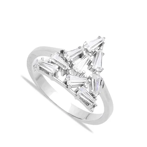 Made in Turkey 925 Sterling Silver Baguette Ring