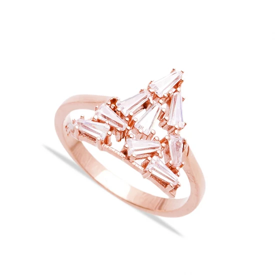 Turkish Baguette Ring in Sterling Silver