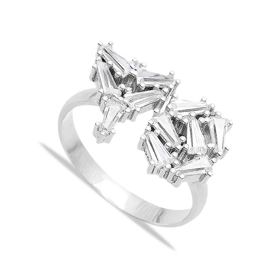 Turkish Handcrafted Baguette Sterling Silver Ring
