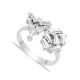 Made in Turkey Baguette Ring in 925 Sterling Silver