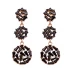 Turkish Dangle Push Back Baguette Silver Earrings