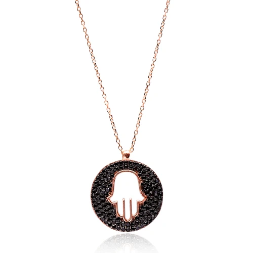 Turkish Handmade Hamsa 925 Sterling Silver Pendant