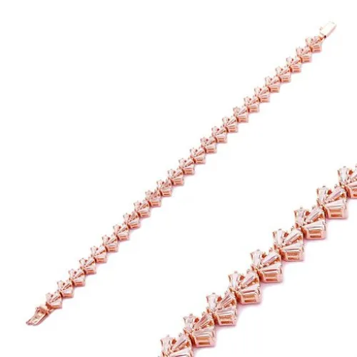 Turkish Sterling Silver Baguette Bracelet