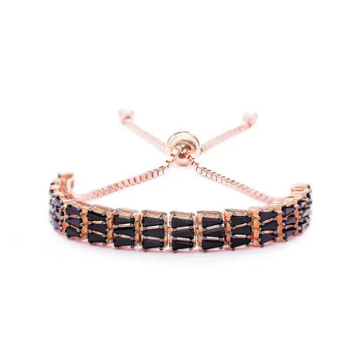 Turkish Baguette Tennis 925 Sterling Silver Bracelet