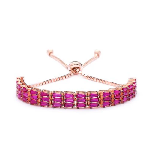 Turkish Baguette Tennis Bracelet in Sterling Silver