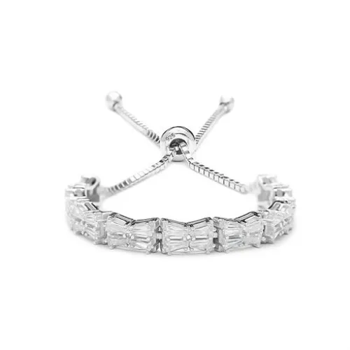 Turkish Baguette Tennis Sterling Silver Bracelet