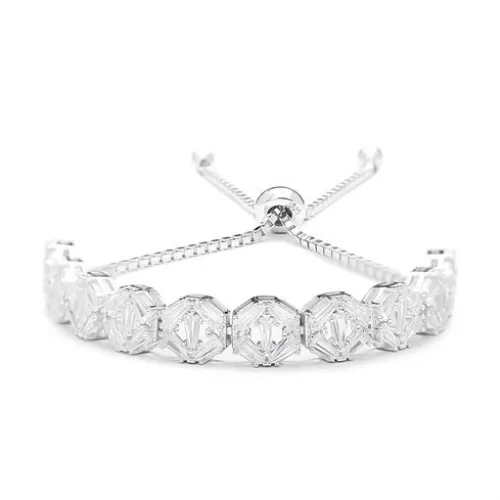 Made in Turkey Baguette Tennis 925 Silver Bracelet