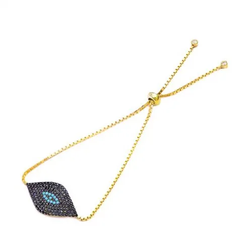 Turkish Evil Eye Tennis 925 Sterling Silver Bracelet
