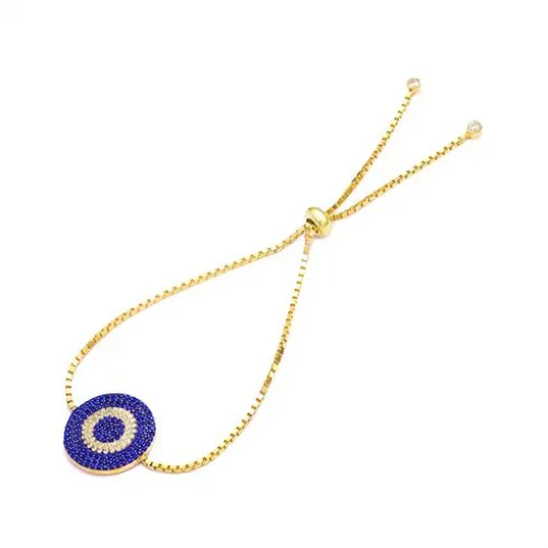 Turkish Evil Eye Tennis Bracelet in Sterling Silver