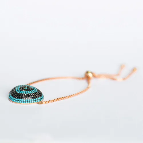 Turkish Evil Eye Tennis Bracelet 925 Sterling Silver