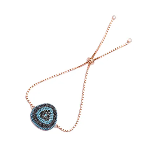 Turkish Evil Eye Tennis Bracelet 925 Sterling Silver