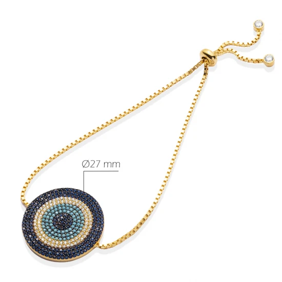 Made in Turkey Evil Eye Tennis Sterling Silver Bracelet Made in Turkey Evil Eye Tennis Sterling Silver Bracelet