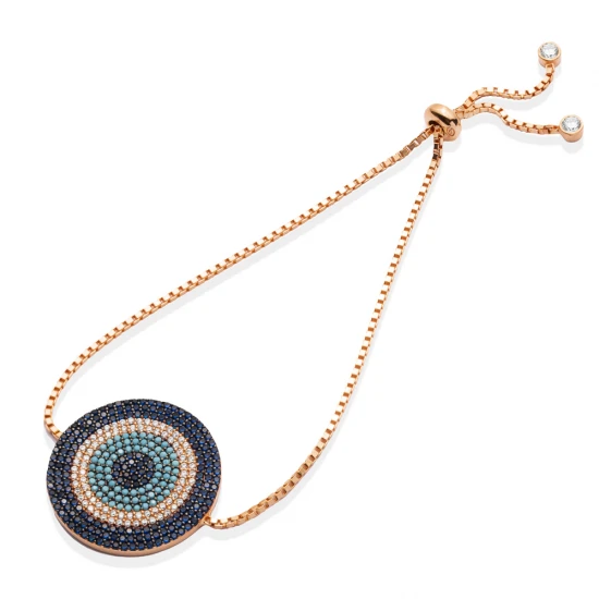 Made in Turkey Evil Eye Tennis Sterling Silver Bracelet Made in Turkey Evil Eye Tennis Sterling Silver Bracelet