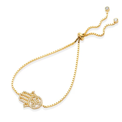 Turkish Hamsa Tennis 925 Sterling Silver Bracelet