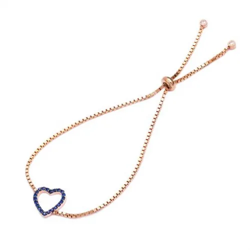 Turkish Heart Tennis 925 Silver Bracelet