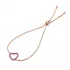 Made in Turkey Heart Tennis Sterling Silver Bracelet