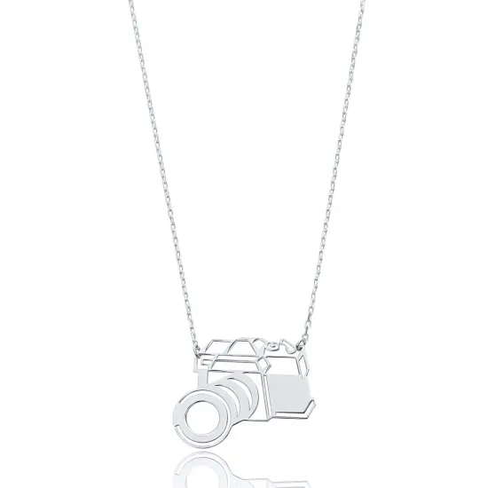 Made in Turkey Camera 925 Sterling Silver Pendant