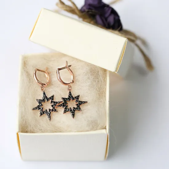 Dangle Compass Turkish Wholesale Sterling Silver Earrings Dangle Compass Turkish Wholesale Sterling Silver Earrings