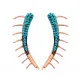 Turkish Turquoise Spike 925 Sterling Silver Ear Cuff