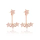 Star 925 Sterling Silver Earrings Made in Turkey - Sade 925 Silver Jewelry