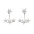 Star 925 Sterling Silver Earrings Made in Turkey