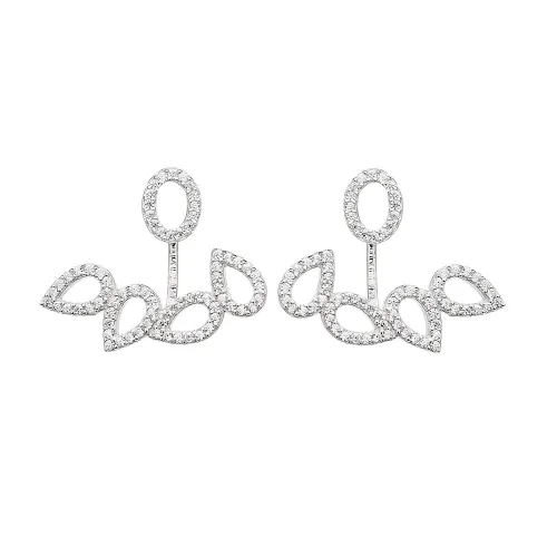 Turkish Ear Jackt 925 Sterling Silver Earrings
