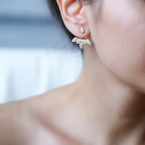 Made in Turkey Ear Jackt 925 Sterling Silver Earrings