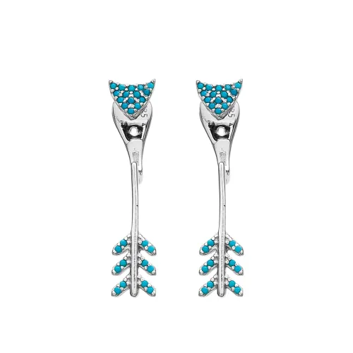 Made in Turkey Ear Jackt Sterling Silver Earrings