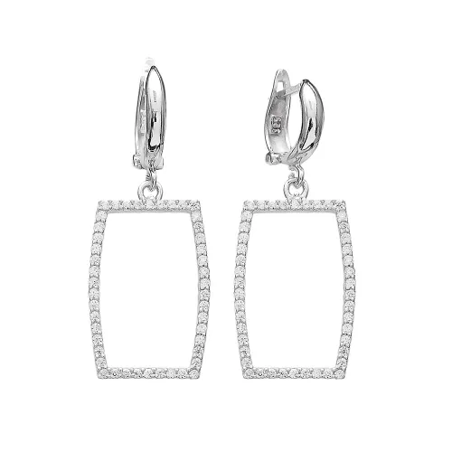 Turkish Dangle Clip On 925 Silver Earrings