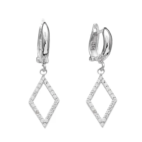 Turkish Handcrafted Dangle Clip On 925 Silver Earrings