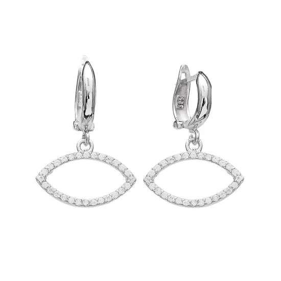 Turkish Handmade Dangle Clip On 925 Silver Earrings Turkish Handmade Dangle Clip On 925 Silver Earrings