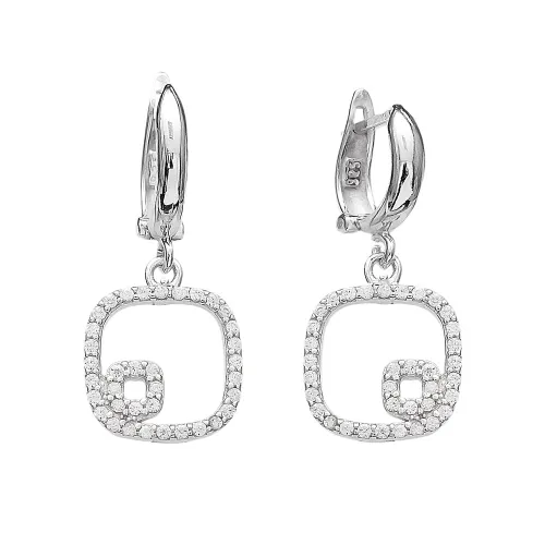 Turkish Wholesale Dangle Clip On 925 Silver Earrings