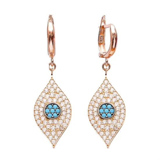 Evil Eye Earrings Turkish Wholesale 925 Sterling Silver Earring Evil Eye Earrings Turkish Wholesale 925 Sterling Silver Earring